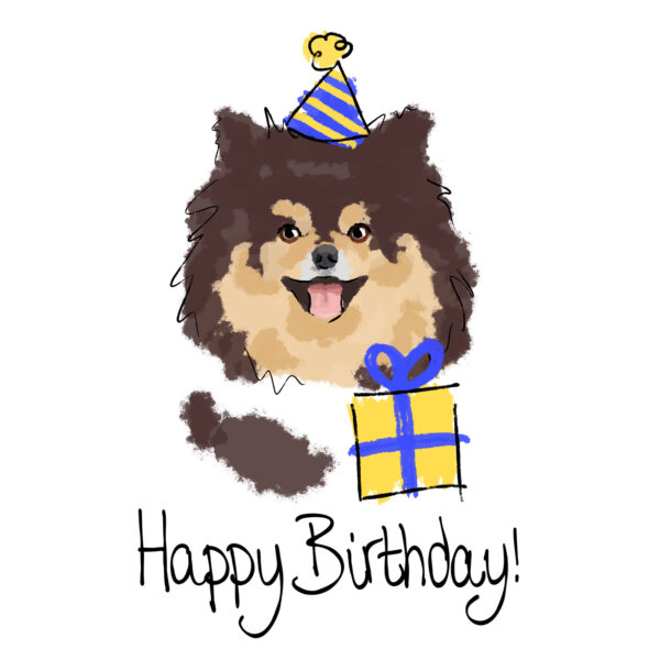 Tan birthday card Tan birthday card